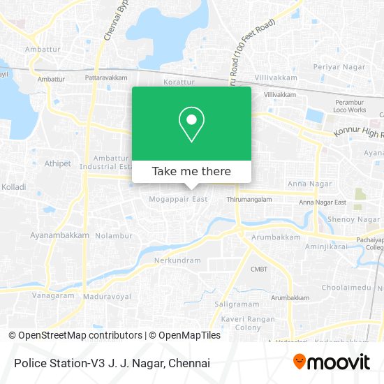 Police Station-V3 J. J. Nagar map