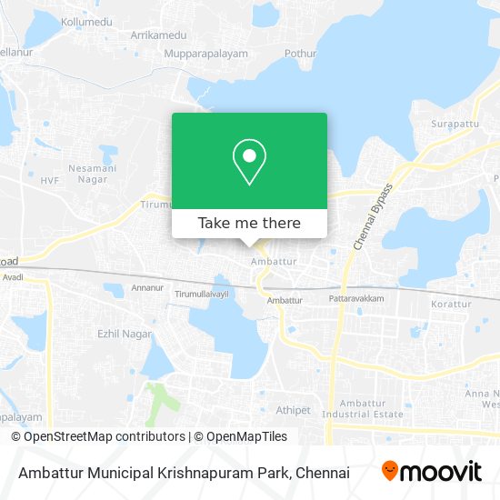 Ambattur Municipal Krishnapuram Park map