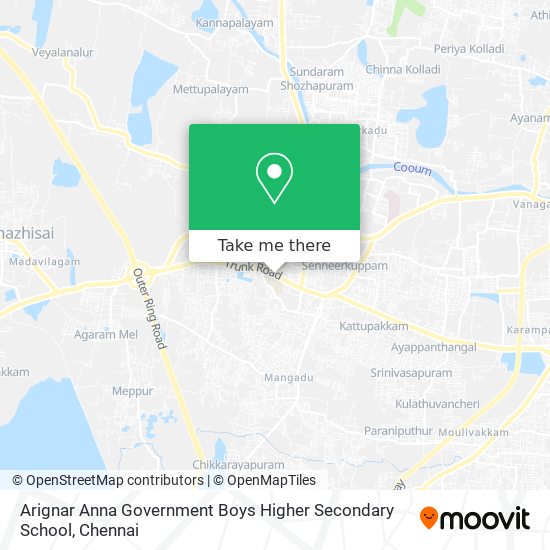 Arignar Anna Government Boys Higher Secondary School map