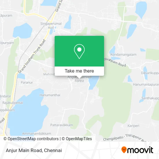 Anjur Main Road map