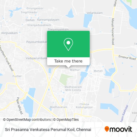 Sri Prasanna Venkatesa Perumal Koil map