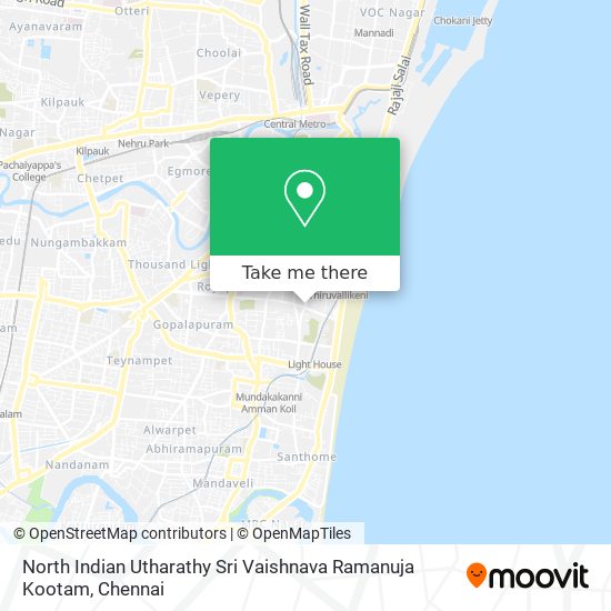 North Indian Utharathy Sri Vaishnava Ramanuja Kootam map