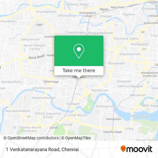 1 Venkatanarayana Road map