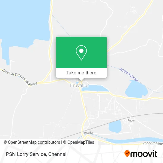 PSN Lorry Service map