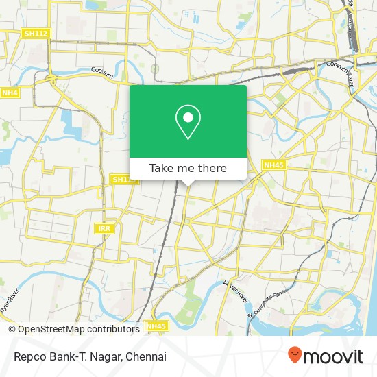 Repco Bank-T. Nagar map