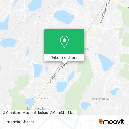 How to get to Estancia in Chengalpattu by Bus or Train?