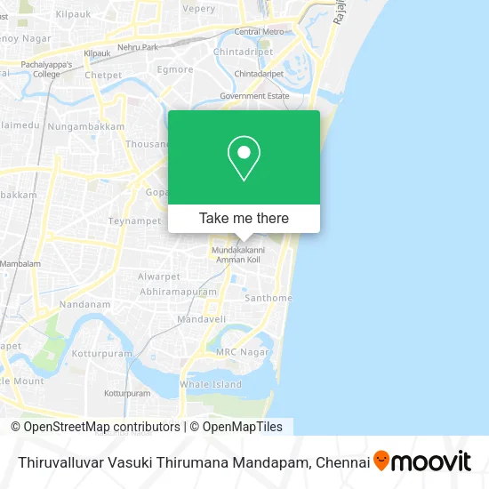 Thiruvalluvar Vasuki Thirumana Mandapam map