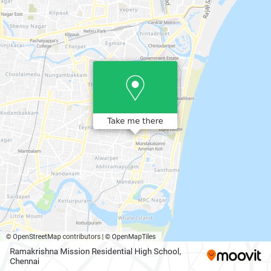 Ramakrishna Mission Residential High School map