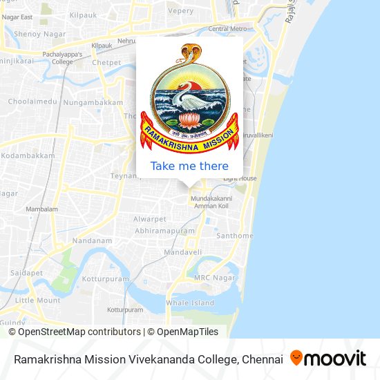 Ramakrishna Mission Vivekananda College map