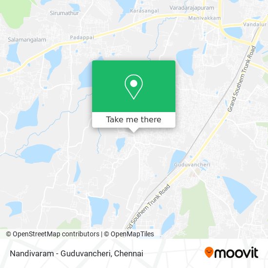 Nandivaram - Guduvancheri map