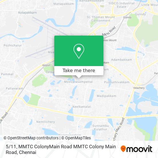 5 / 11, MMTC ColonyMain Road MMTC Colony Main Road map