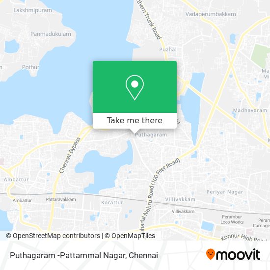 Puthagaram -Pattammal Nagar map