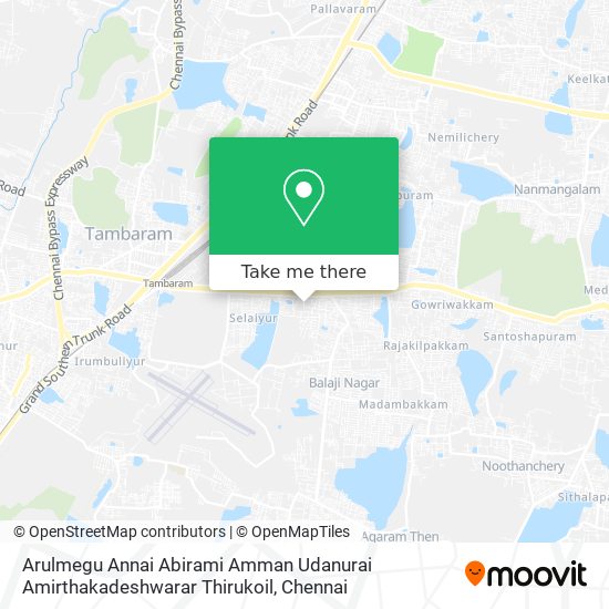 Arulmegu Annai Abirami Amman Udanurai Amirthakadeshwarar Thirukoil map