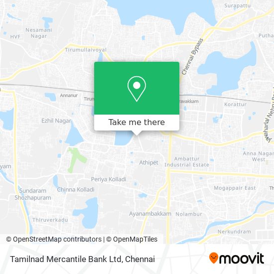 Tamilnad Mercantile Bank Ltd map