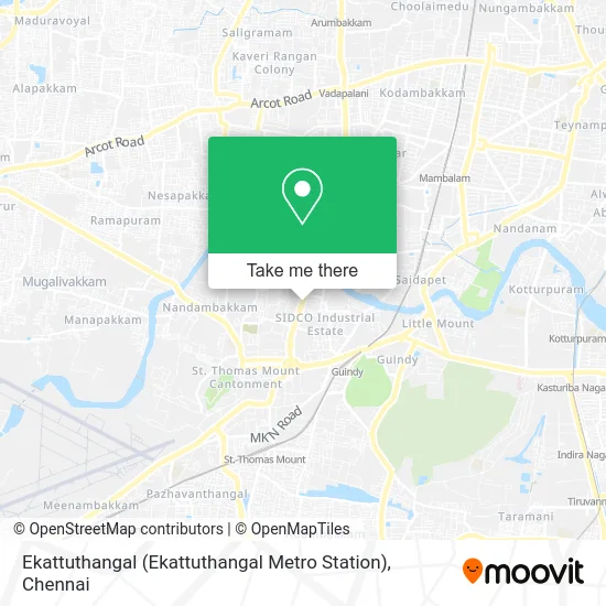 Ekattuthangal (Ekattuthangal Metro Station) map