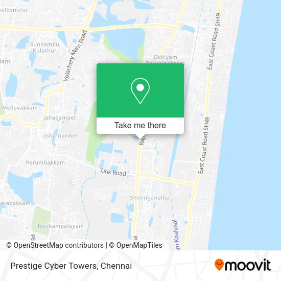 Prestige Cyber Towers map