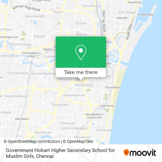 Government Hobart Higher Secondary School for Muslim Girls map