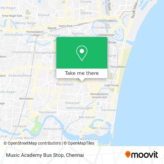 Music Academy Bus Stop map