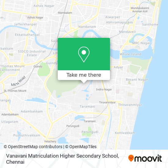 Vanavani Matriculation Higher Secondary School map