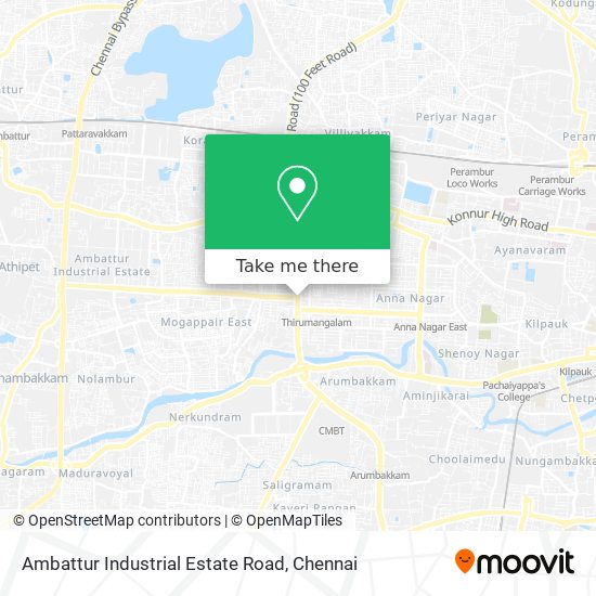 Ambattur Industrial Estate Road map