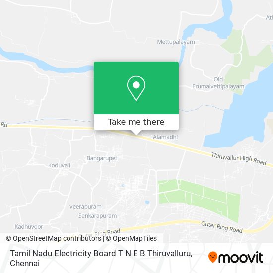 Tamil Nadu Electricity Board T N E B Thiruvalluru map