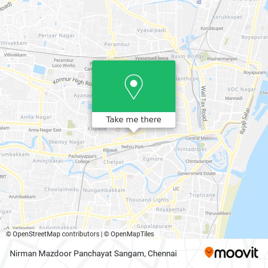 Nirman Mazdoor Panchayat Sangam map