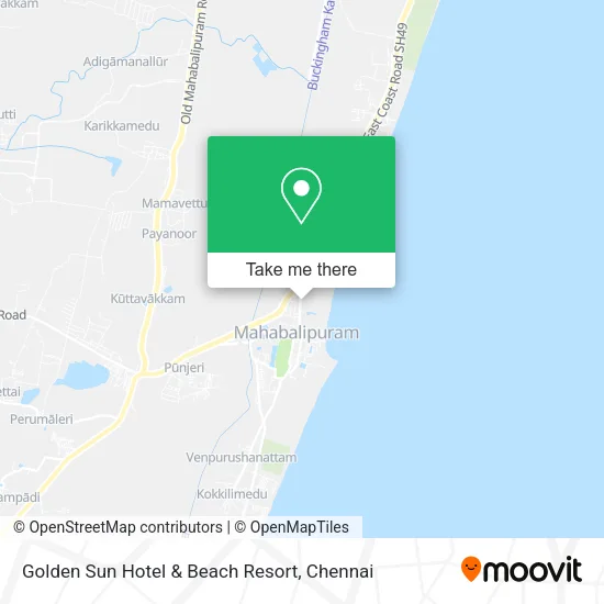 Golden Sun Hotel & Beach Resort map