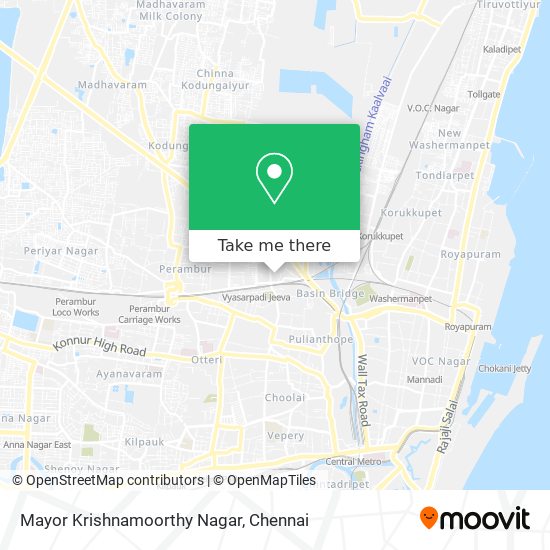 Mayor Krishnamoorthy Nagar map