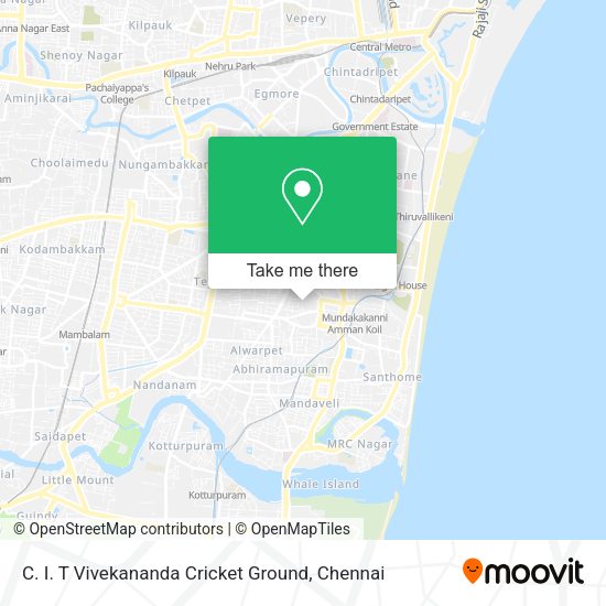 C. I. T Vivekananda Cricket Ground map