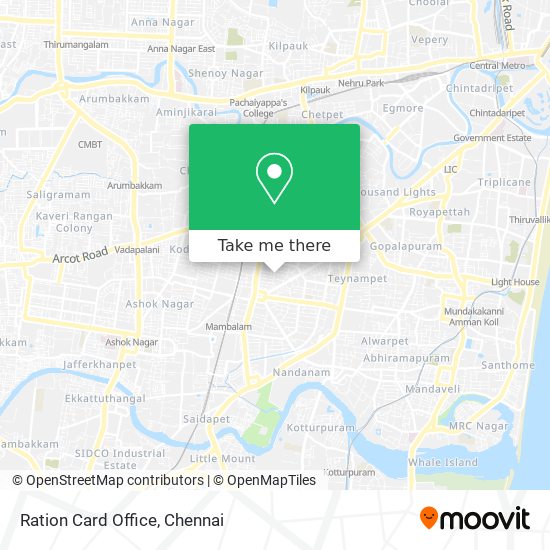 Ration Card Office map