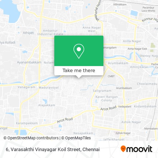 6, Varasakthi Vinayagar Koil Street map