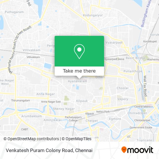 Venkatesh Puram Colony Road map