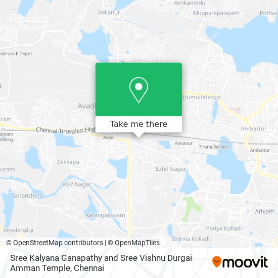 Sree Kalyana Ganapathy and Sree Vishnu Durgai Amman Temple map