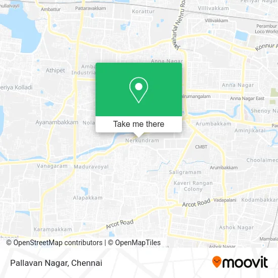 Pallavan Nagar map