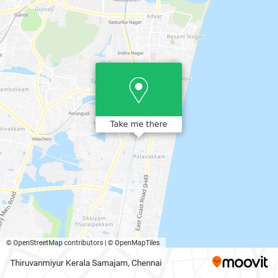 Thiruvanmiyur Kerala Samajam map