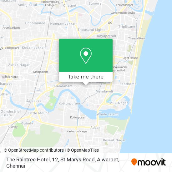 The Raintree Hotel, 12, St Marys Road, Alwarpet map