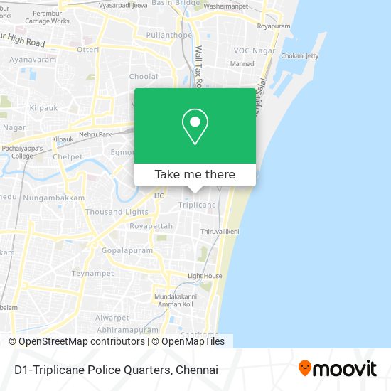 D1-Triplicane Police Quarters map