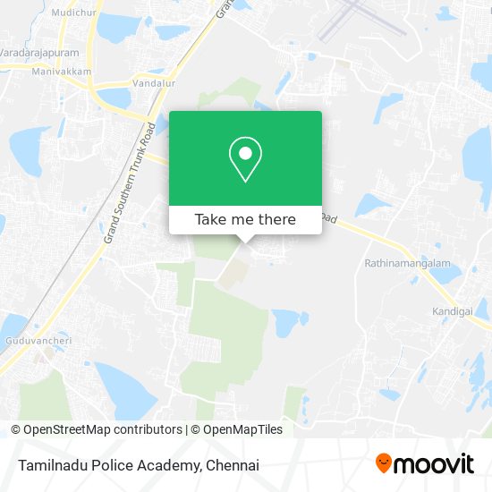 Tamilnadu Police Academy map