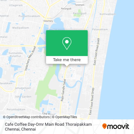 Cafe Coffee Day-Omr Main Road Thoraipakkam Chennai map