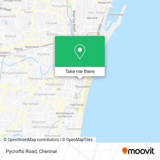 Pycrofts Road map