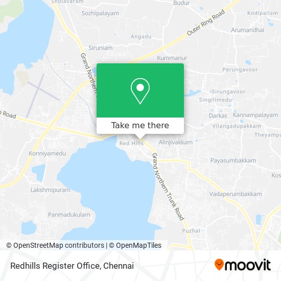 Redhills Register Office map