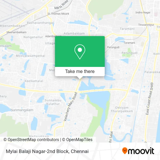 Mylai Balaji Nagar-2nd Block map