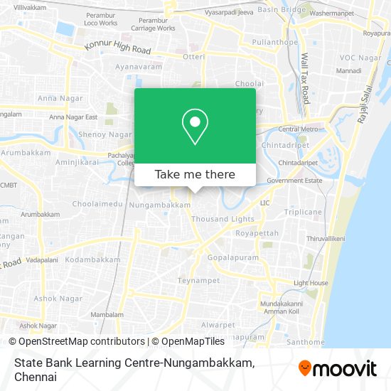 State Bank Learning Centre-Nungambakkam map