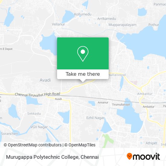 Murugappa Polytechnic College map