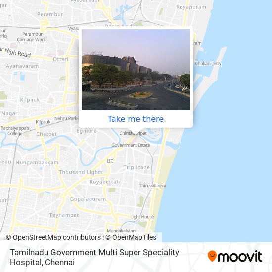 Tamilnadu Government Multi Super Speciality Hospital map