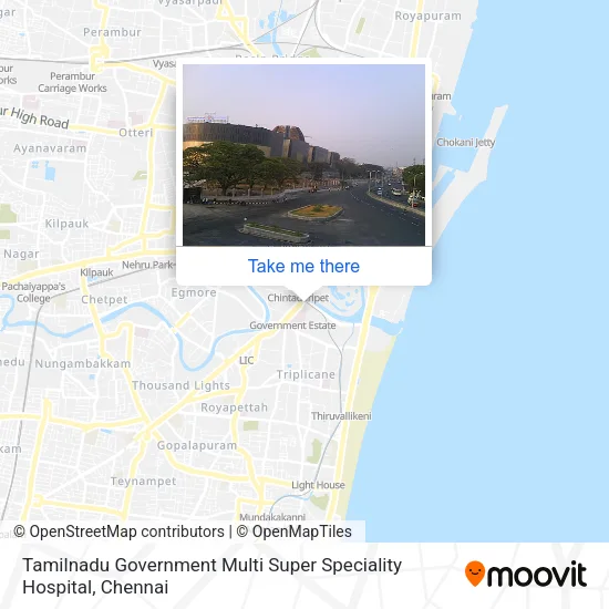 Tamilnadu Government Multi Super Speciality Hospital map