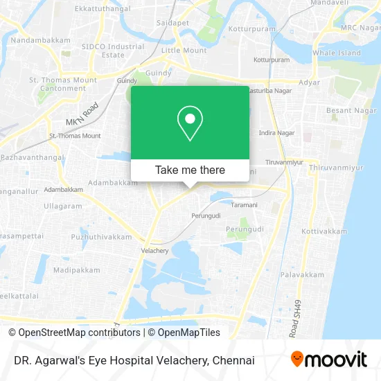 DR. Agarwal's Eye Hospital Velachery map