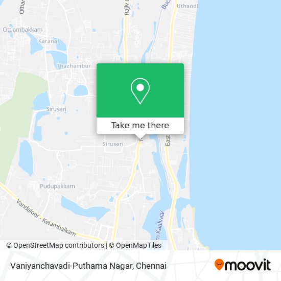 Vaniyanchavadi-Puthama Nagar map