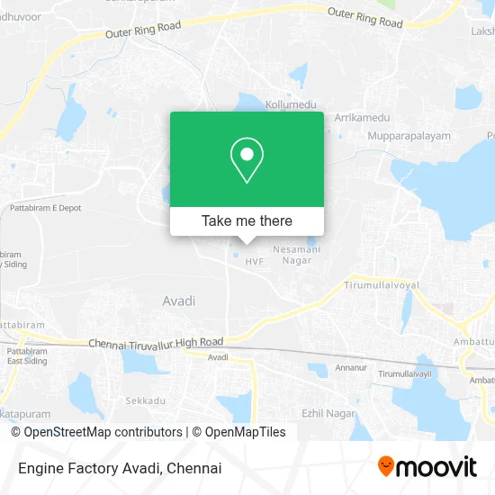 Engine Factory Avadi map