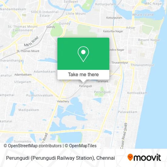 Perungudi (Perungudi Railway Station) map
